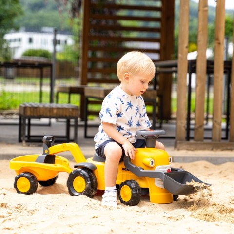 FALK FALK Jeździk Traktor Komatsu z Łyżką Koparką i Przyczepą od 1-3 Lat