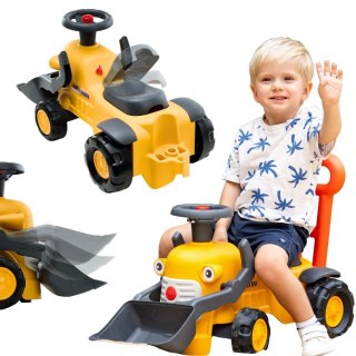 FALK FALK Jeździk Traktor Koparka Komatsu z Łyżką i Klaksonem 1-3 Lat