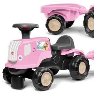 FALK FALK Jeździk Traktor z Przyczepą Birdy Farm Różowy 1-3 lat
