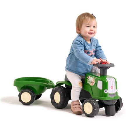 FALK FALK Jeździk Traktor z Przyczepą Birdy Farm Zielony 1-3 lat