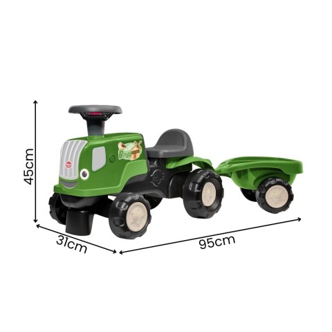 FALK FALK Jeździk Traktor z Przyczepą Birdy Farm Zielony 1-3 lat