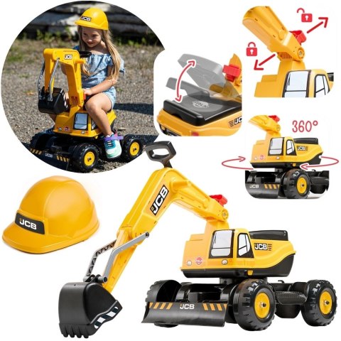 FALK FALK Koparka JCB DIGGER Obrotowa Żółta Ruchoma Łyżka Od 3 Lat.