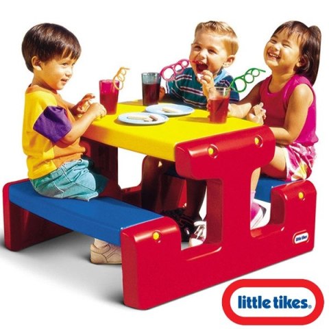 Little Tikes LITTLE TIKES Stół Stolik Piknikowy Czerwono Żółto Niebieski