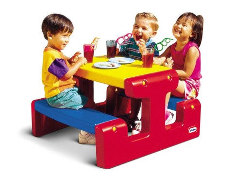 Little Tikes LITTLE TIKES Stół Stolik Piknikowy Czerwono Żółto Niebieski