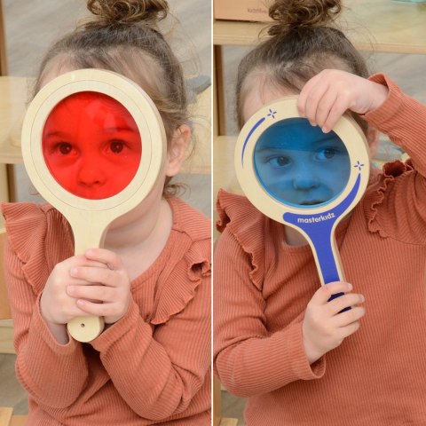 Masterkidz MASTERKIDZ 5 Drewnianych Paletek Lupy z Kolorowymi Soczewkami