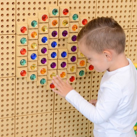 Masterkidz MASTERKIDZ Akrylowe Kolorowe Diamenciki Do Tablicy Naukowej STEM 72 Sztuki