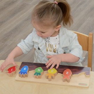 Masterkidz MASTERKIDZ Drewniana Grządka Edukacyjna Liczby, Kolory i Warzywa