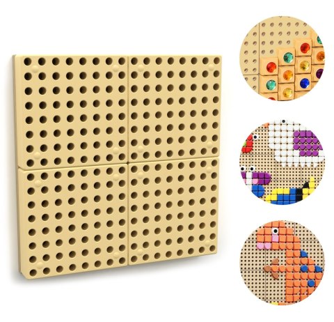 Masterkidz MASTERKIDZ Panel Ścienny Tablica Naukowa Kreatywna STEM + Panel Monatażowy 40 x 40 (cm)