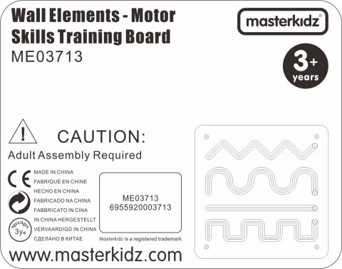 Masterkidz MASTERKIDZ Tablica Przesuwna Mała Motoryka Montessori