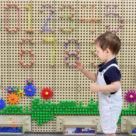 Masterkidz MASTERKIDZ Zestaw Kołeczki i Sznurki - Do Tablicy Naukowo-Kreatywnej STEM