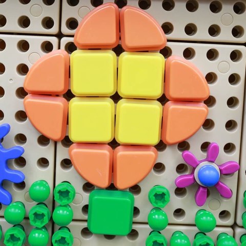 Masterkidz MASTERKIDZ Zestaw Kołeczki w kształcie figur geometrycznych 64szt do tablic STEM