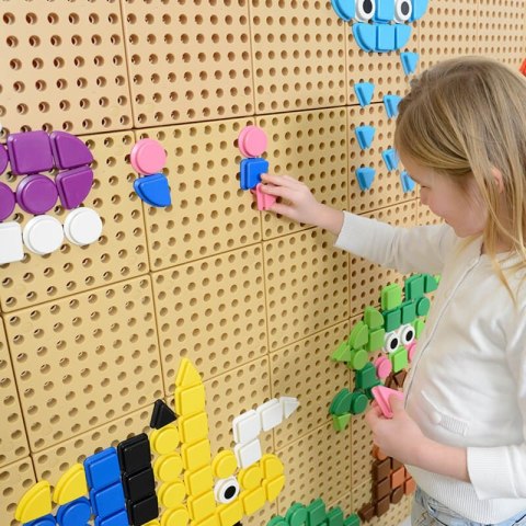 Masterkidz MASTERKIDZ Zestaw Kołeczki w kształcie figur geometrycznych 64szt do tablic STEM