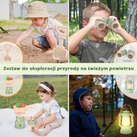 Woopie WOOPIE Discovery Zestaw Małego Odkrywcy Namiot Kempingowy XXL na Biwak 15 el.