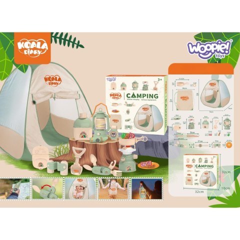 Woopie WOOPIE Discovery Zestaw Małego Odkrywcy Namiot Kempingowy XXL na Biwak 15 el.