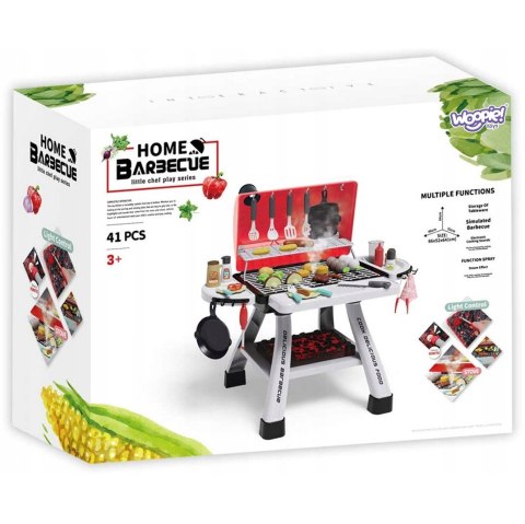 Woopie WOOPIE Grill Barbecue Kuchnia Ogrodowa Interaktywna Para LED Zestaw XL 41 el.