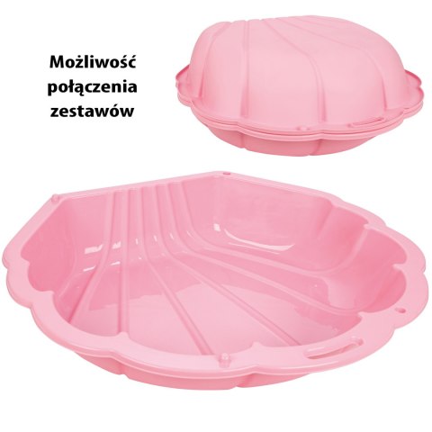 Woopie WOOPIE Piaskownica Basen Muszelka Różowa 3w1 Suchy Basen 1 szt.