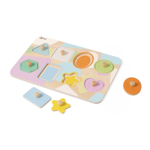 Classic World CLASSIC WORLD Układanka Puzzle Klocki Geometryczne 9 el.
