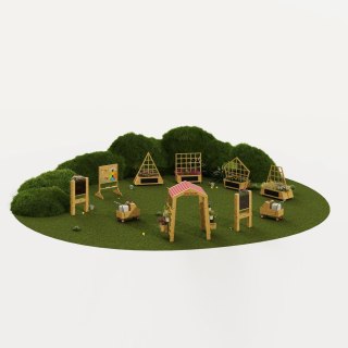 Classic World EDU CLASSIC WORLD EDU Drewniana Brama Ogrodowa Pergola Kwietnik
