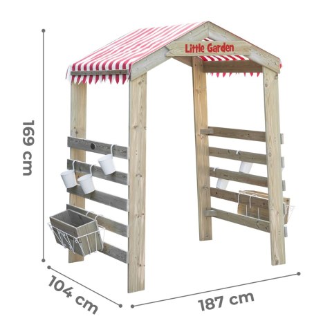 Classic World EDU CLASSIC WORLD EDU Drewniana Brama Ogrodowa Pergola Kwietnik