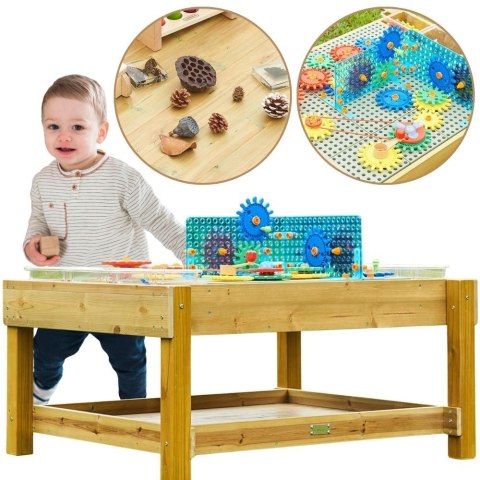 Masterkidz MASTERKIDZ Drewniany Stół Edukacyjny 1200L STEM Outdoor + Akcesoria