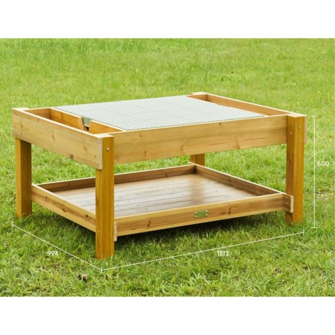 Masterkidz MASTERKIDZ Drewniany Stół Edukacyjny 1200L STEM Outdoor + Akcesoria
