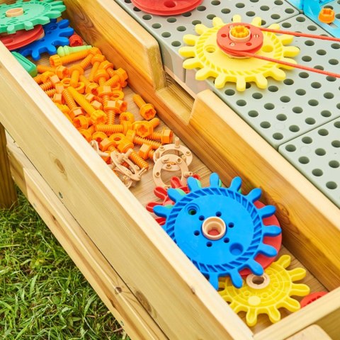 Masterkidz MASTERKIDZ Drewniany Stół Edukacyjny 1200L STEM Outdoor + Akcesoria