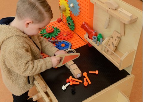 Masterkidz MASTERKIDZ Drewniany Warsztat XXL Montessori STEM z Narzędziami + Akcesoria