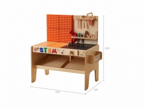 Masterkidz MASTERKIDZ Drewniany Warsztat XXL Montessori STEM z Narzędziami