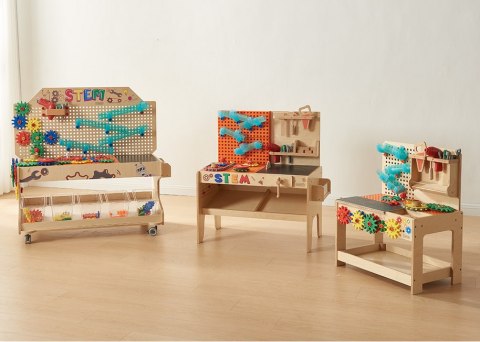 Masterkidz MASTERKIDZ Drewniany Warsztat XXL Montessori STEM z Narzędziami