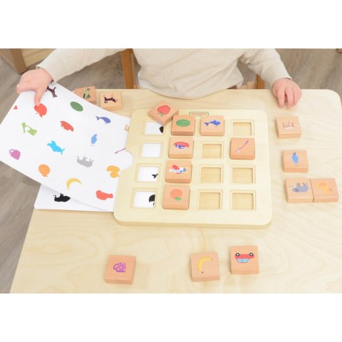Masterkidz MASTERKIDZ Gra Dopasuj Cienie Łączenie w Pary Rozpoznawanie Przedmiotów Montessori