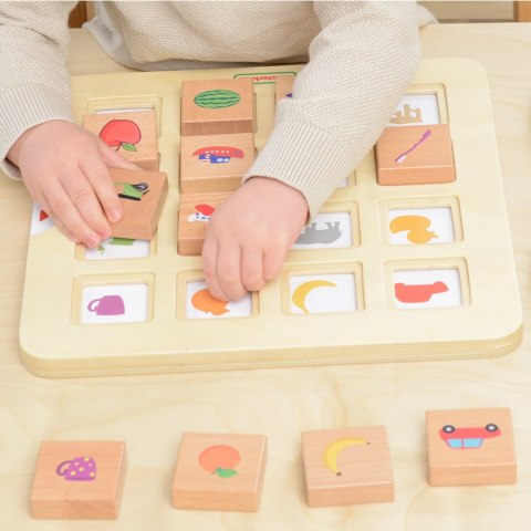 Masterkidz MASTERKIDZ Gra Dopasuj Cienie Łączenie w Pary Rozpoznawanie Przedmiotów Montessori