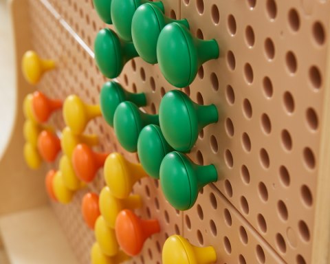 Masterkidz MASTERKIDZ Kolorowe Kołeczki Jumbo do Tablicy STEM 128 Szt. - 8 Kolorów