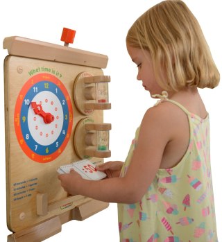 Masterkidz MASTERKIDZ Nauka Odczytywania Zegara Ścienna Tablica Edukacyjna Flex