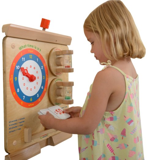 Masterkidz MASTERKIDZ Nauka Odczytywania Zegara Ścienna Tablica Edukacyjna Flex