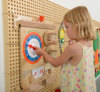 Masterkidz MASTERKIDZ Nauka Odczytywania Zegara Ścienna Tablica Edukacyjna Flex