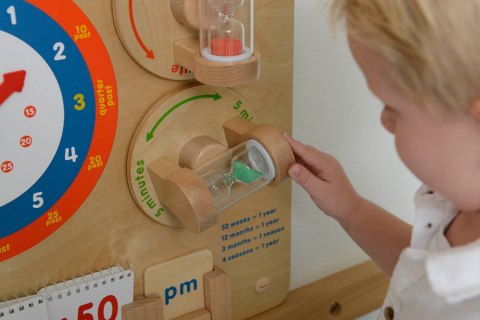 Masterkidz MASTERKIDZ Nauka Odczytywania Zegara Ścienna Tablica Edukacyjna Flex