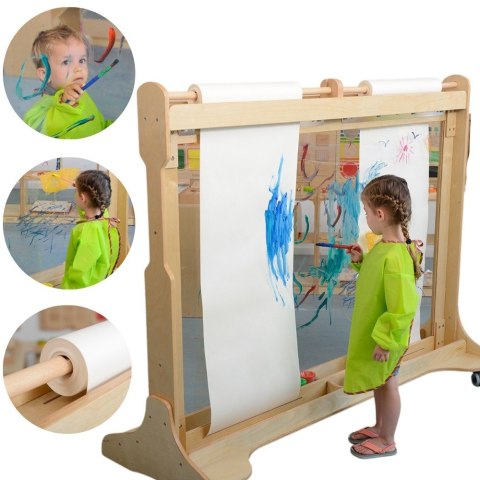 Masterkidz MASTERKIDZ Ogromna Drewniana Sztaluga Okienna Do Malowania