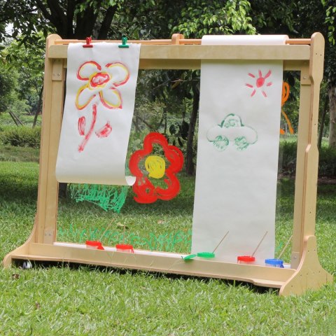 Masterkidz MASTERKIDZ Ogromna Drewniana Sztaluga Okienna Do Malowania