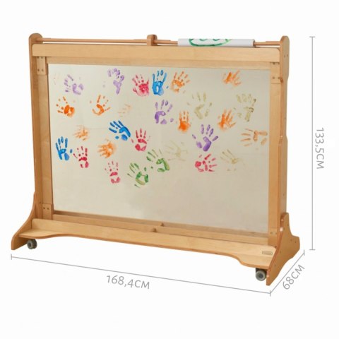 Masterkidz MASTERKIDZ Ogromna Drewniana Sztaluga Okienna Do Malowania