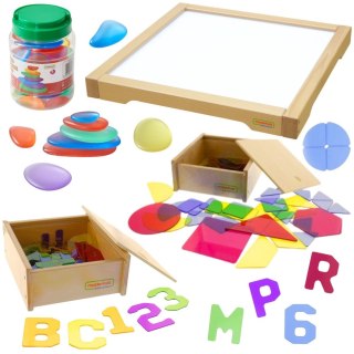 Masterkidz MASTERKIDZ Panel Skrzynia LED Sensoryczna + Zestaw Akcesoriów