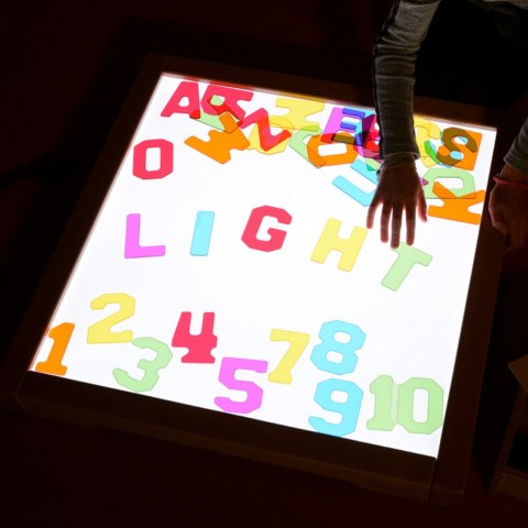 Masterkidz MASTERKIDZ Panel Świetlny LED Zmiana kolorów Pilotem + Klocki Montessori Mozaika 140 el.