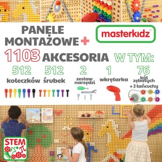 Masterkidz MASTERKIDZ Panele Montażowe STEM 2x 120x80 cm + Akcesoria Zestaw XXL