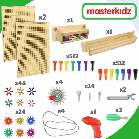 Masterkidz MASTERKIDZ Panele Montażowe STEM 2x 120x80 cm + Akcesoria Zestaw XXL