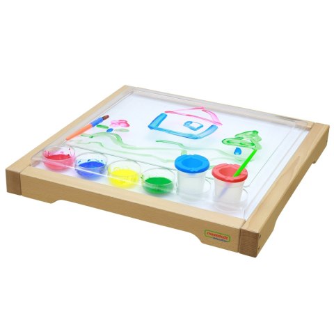 Masterkidz MASTERKIDZ Rama Sensoryczna - Panel LED + Przezroczysta Taca Do Malowania