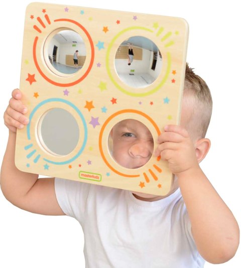 Masterkidz MASTERKIDZ Sensoryczna Tablica Lustra I Soczewki Zakrzywienia Obrazu Montessori