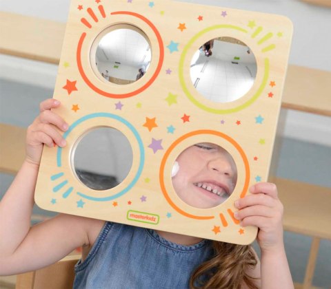 Masterkidz MASTERKIDZ Sensoryczna Tablica Lustra I Soczewki Zakrzywienia Obrazu Montessori