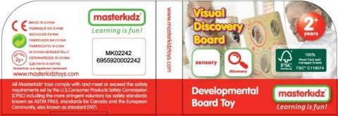 Masterkidz MASTERKIDZ Sensoryczna Tablica Lustra I Soczewki Zakrzywienia Obrazu Montessori