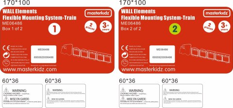 Masterkidz MASTERKIDZ System Do Montażu 5 Tablic Masterkidz Flex - Pociąg