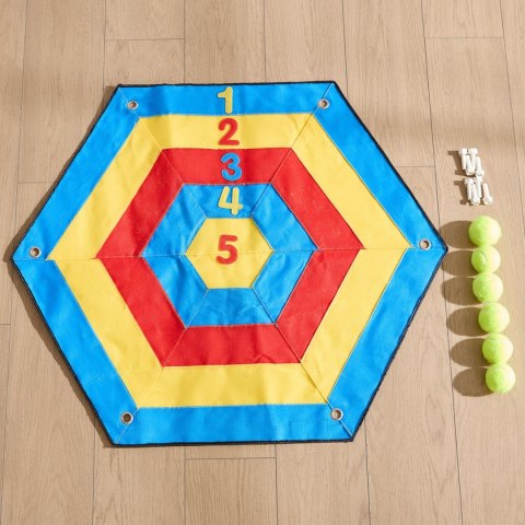 Masterkidz MASTERKIDZ Sześciokątna Tarcza Na Rzepy Rzut Do Celu Do Tablicy STEM