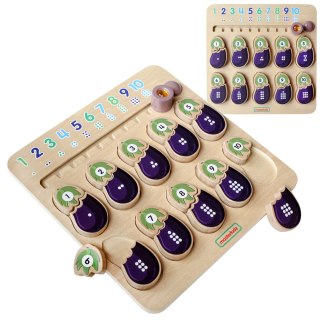 Masterkidz MASTERKIDZ Tablica Edukacyjna Bakłażan Nauka Liczb Montessori